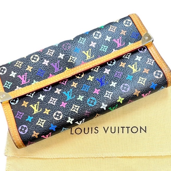 Louis Vuitton Handbags - Louis Vuitton Multi -Color International Wallet - Good Vintage Condition COA